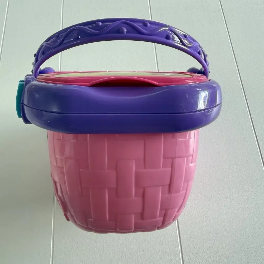 Leap Frog Pink Picnic Basket Toy Working Buttons and Music Basket Only